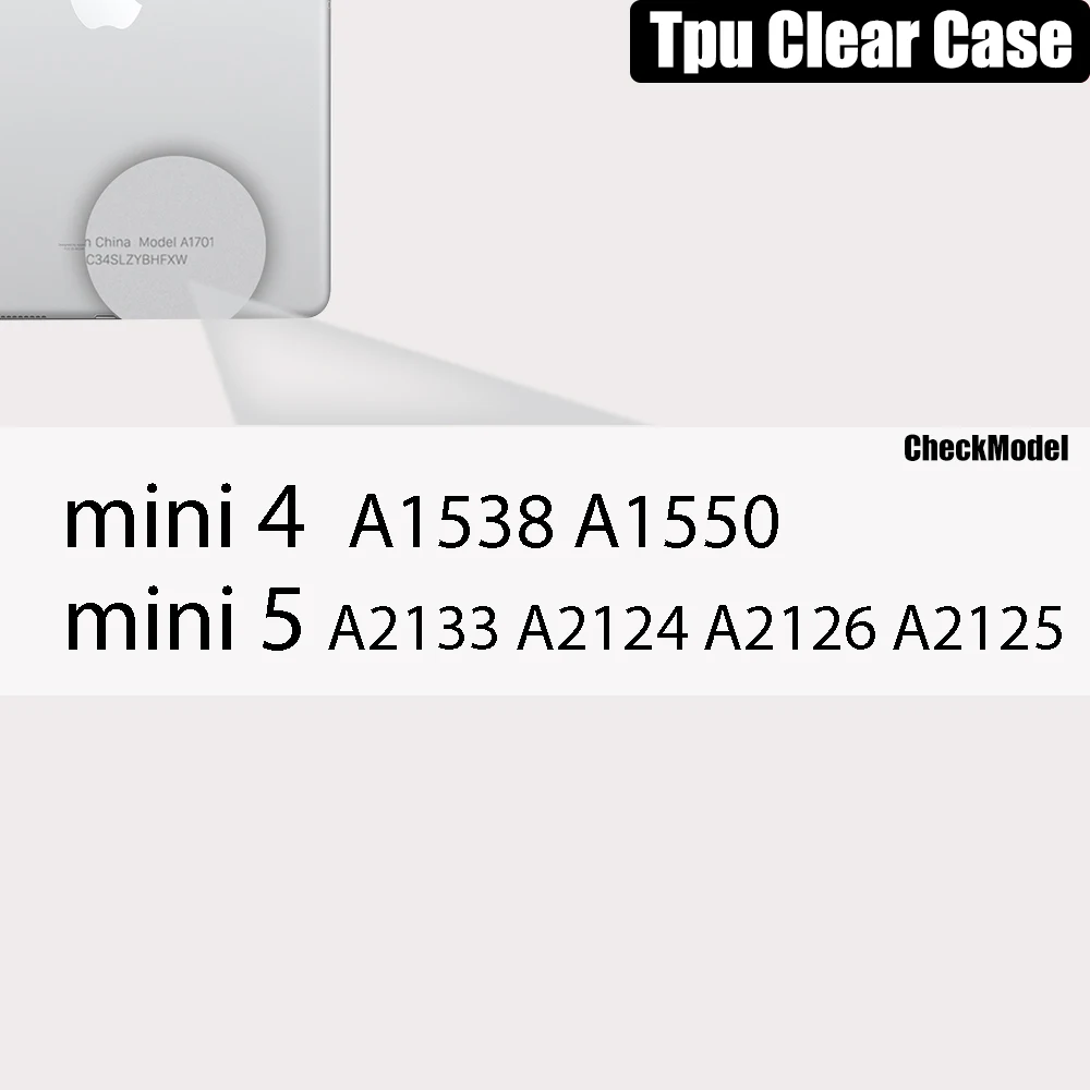 Sleek Transparent Tablet Case with Pencil Holder and TPU Protection