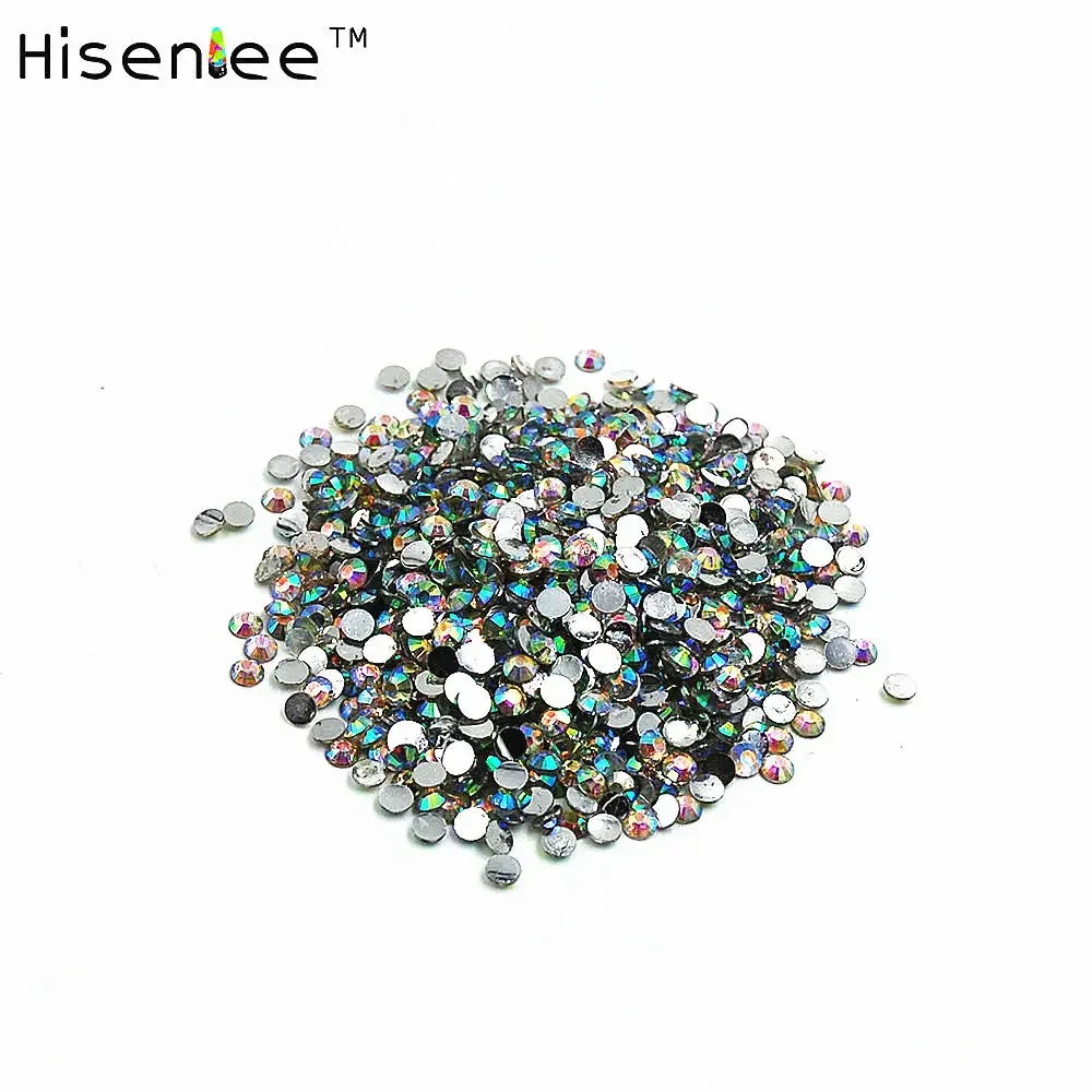 Strass en résine à dos plat pour Nail Art, 2mm, cristal pour manucure ou décoration de vêtements, aménagement paysager, pierres Strass à faire soi-même