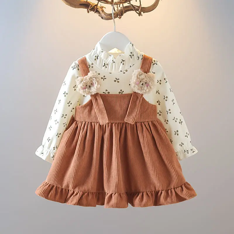 2023 Spring Infant Girl Clothes Cute Korean Newborn Baby Princess Dress