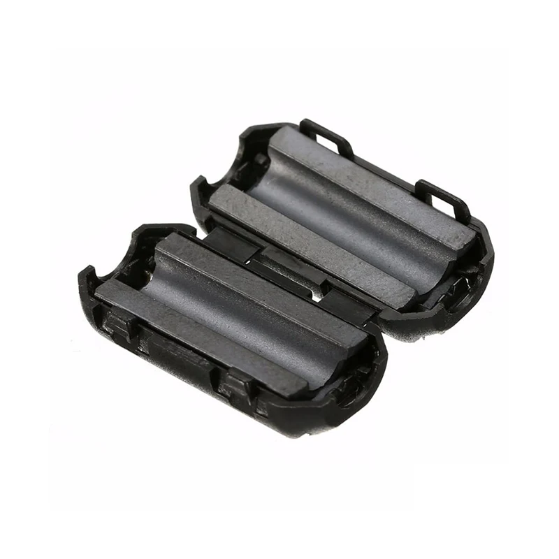 Clip Cable Filter 5mm Clip-On Ferrite Ring Core Noise Suppressor For EMI RFI Clip Cable Active Components Filters