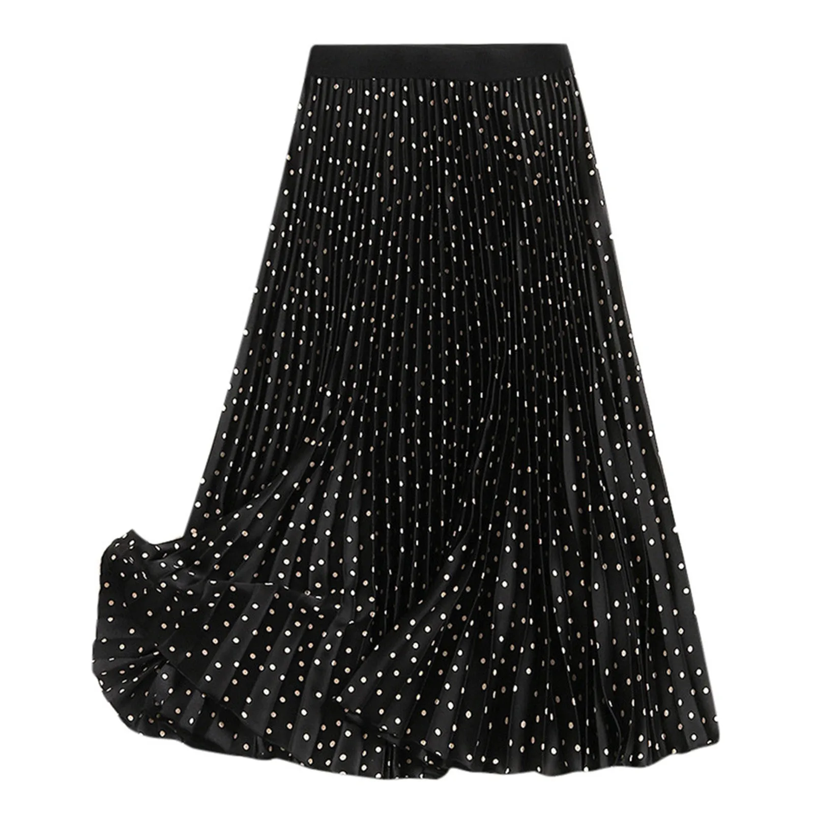 

Women Long Skirts Elastic Waist Pleated Maxi Skirts Beach Boho Vintage Summer Aesthetic Clothes Streetwear Spring