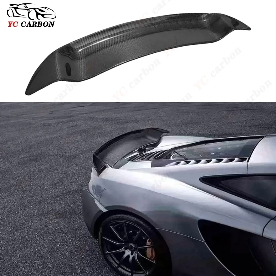 Задний спойлер для Mclaren MP4-12C 650S из углеродного волокна, заднее крыло, губа, хвост багажника, обновляемые ласты, комплект для тела