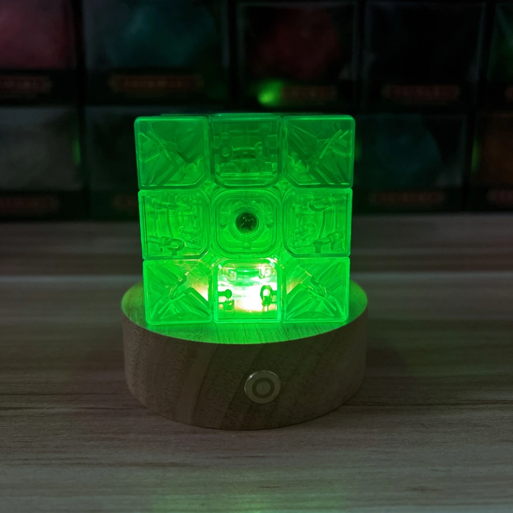 Moyu Limited Edition 3x3 Cube Pocket Cube Green Transparent Speed 3x3x3 Magic Cube Collection Profession Cube Education Toys 5