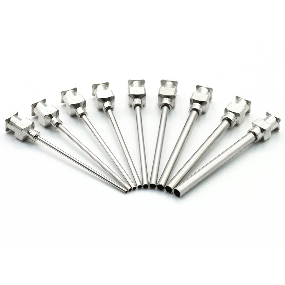 Dispensing Needle 12 Pack 38mm Stainless Steel Blunt Tip 1.5 inches 8G 10G 12G 16G 18G 20G glue needle