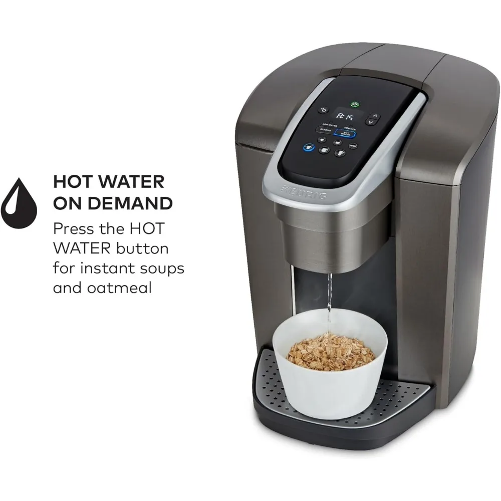K-Elite Single-Serve K-Cup Pod Coffee Maker, Brushed Slate, 12 oz. Brew Size 6