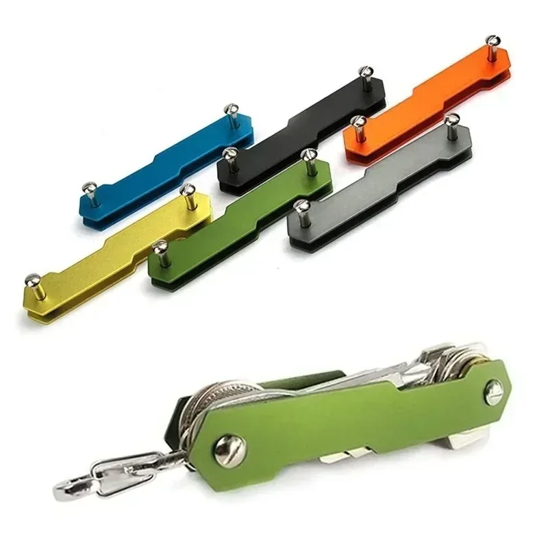 Smart Key Holder for Men Clip Portable Compact Keychain Key Hard Aluminum Oxide Intelligent Flexible Case Organizer Tools key case key holder key organizer key purse