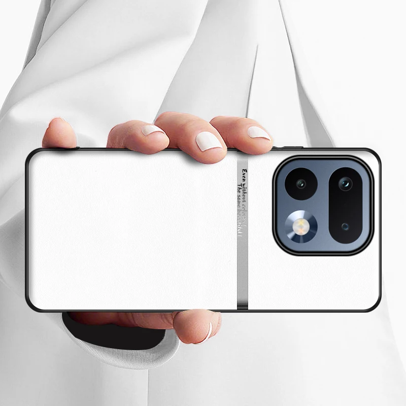 Luxurious Leather Shockproof Bumper Case with Skin-Friendly Feel