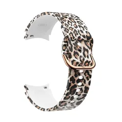 Versatile Silicone Watch Strap - Premium Wristband Accessory for Galaxy 4-5-6-7 (Leopard print)