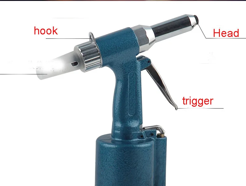Pneumatic Blind Rivet Gun 2.4-5.0MM Heavy Duty Air Hydraulic Riveter-Professiona
