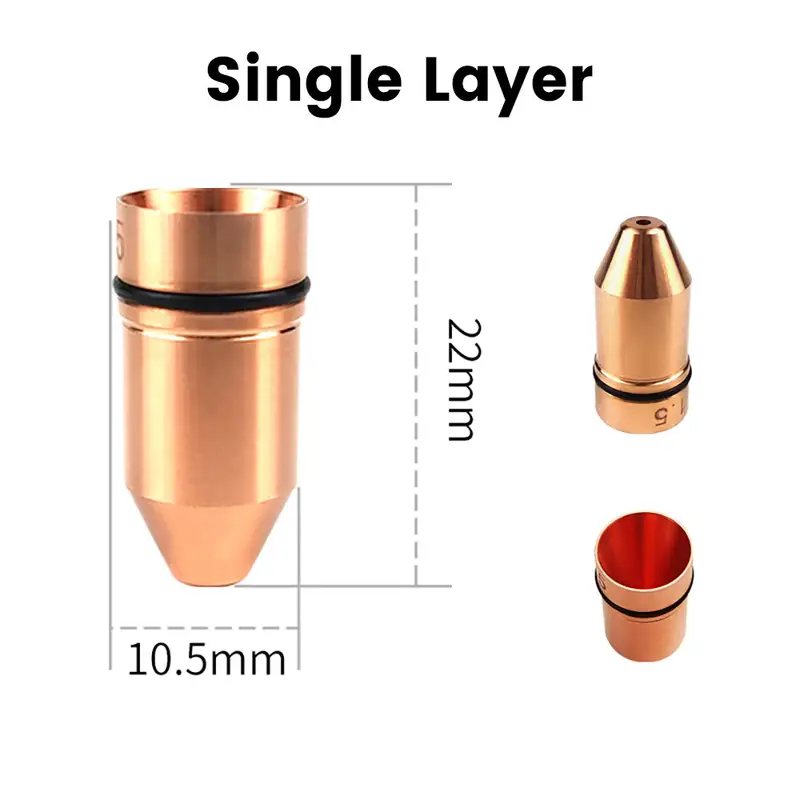All Types Laser Nozzles Fiber Cutting Machine Double/Single Dia.28/D32mm for Raytools Precitec WSX HSG Bodor HANS Laser Head - Image 21