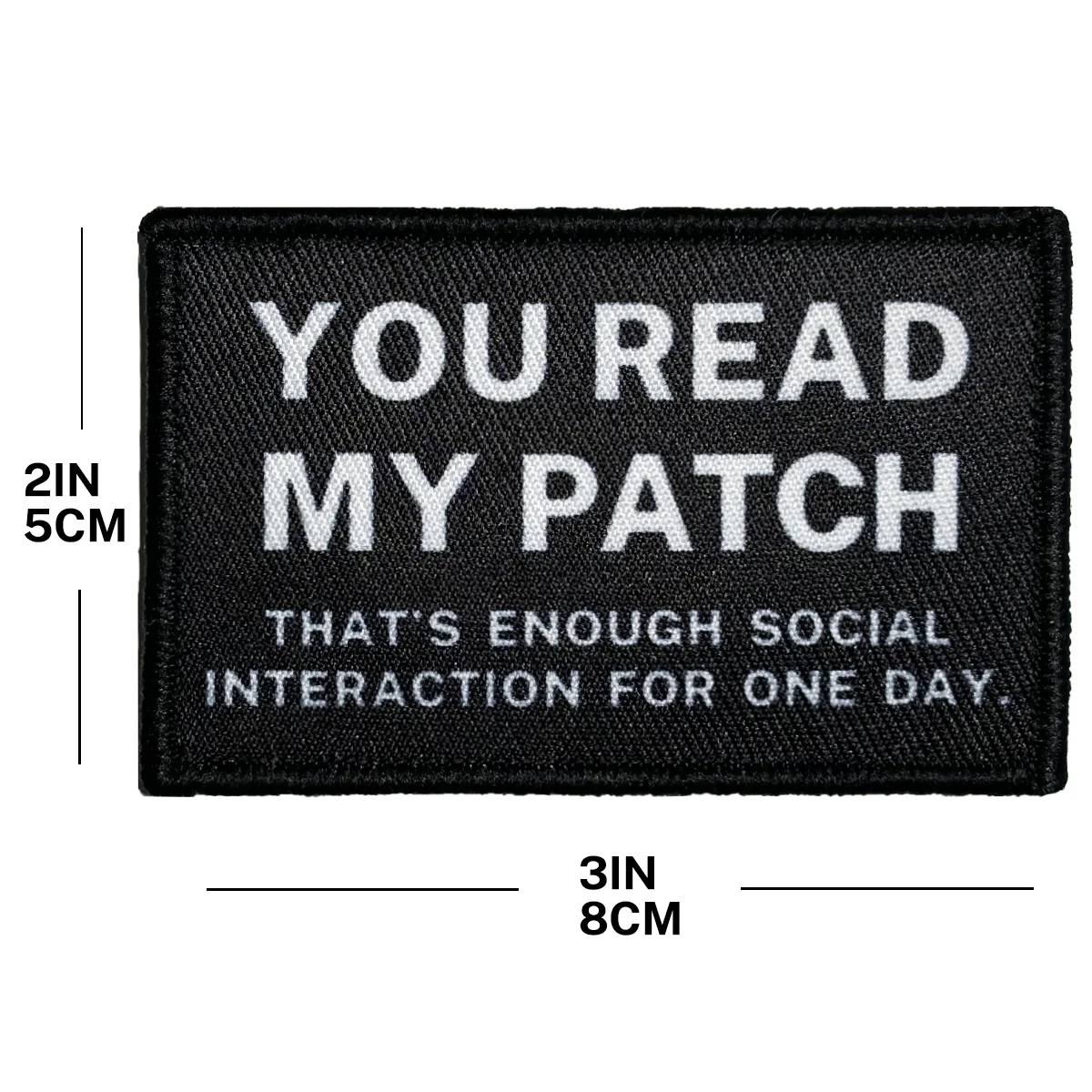 Morale Patch I Gotta See The Candy First You Read My Hook and Loop Attach