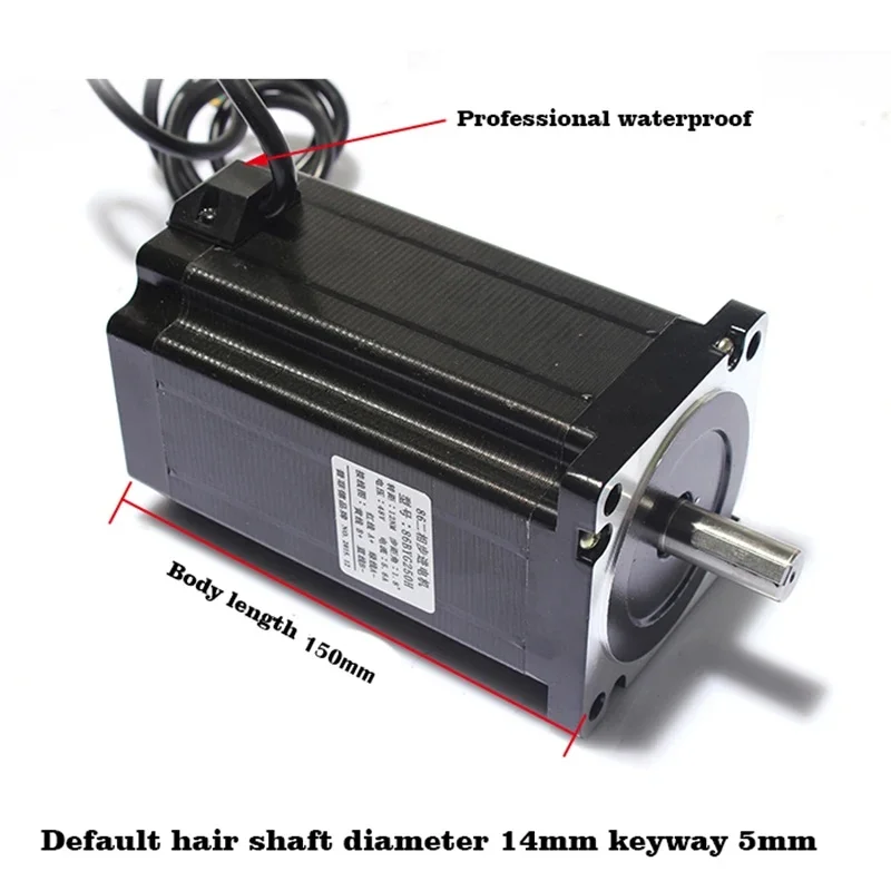 스테퍼 모터(86BYG250H, 12NM) + Nema 57, 86, 23, 34 스테퍼 모터용 팬 냉각 기능이 있는 DMA860H 드라이버