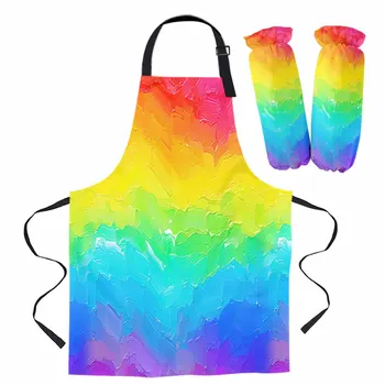 Rainbow Oil Painting Apron 1
