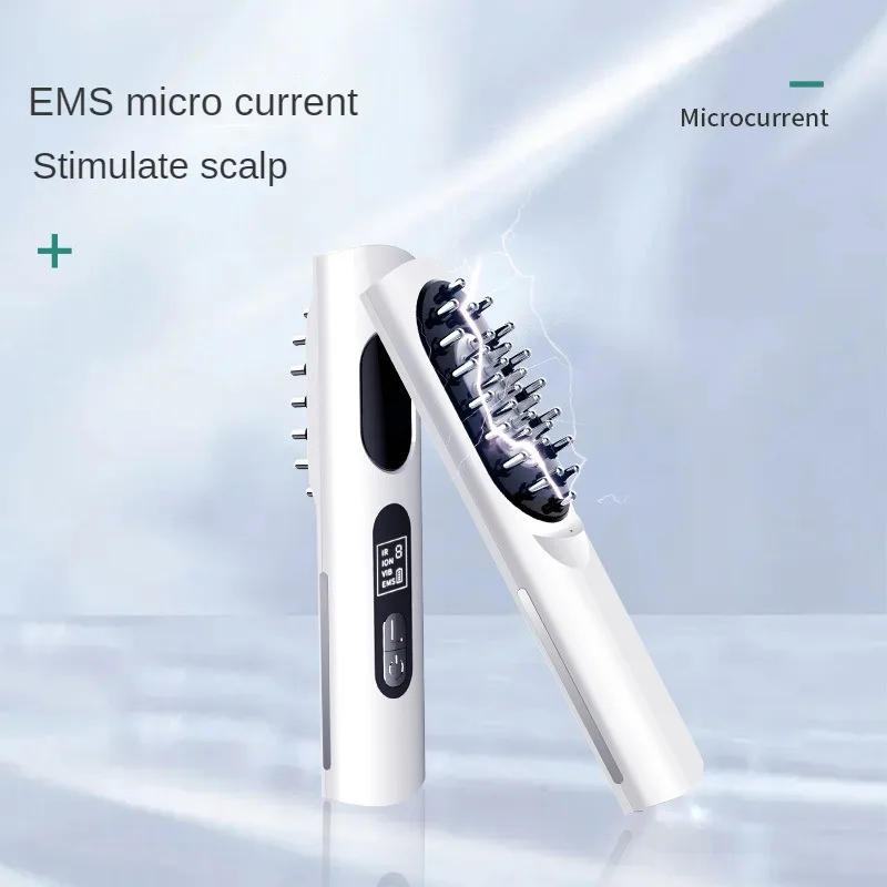 

DYM043scalp applicator electric massage comb meridian household EMS negative ion red light hair generating solution introduction