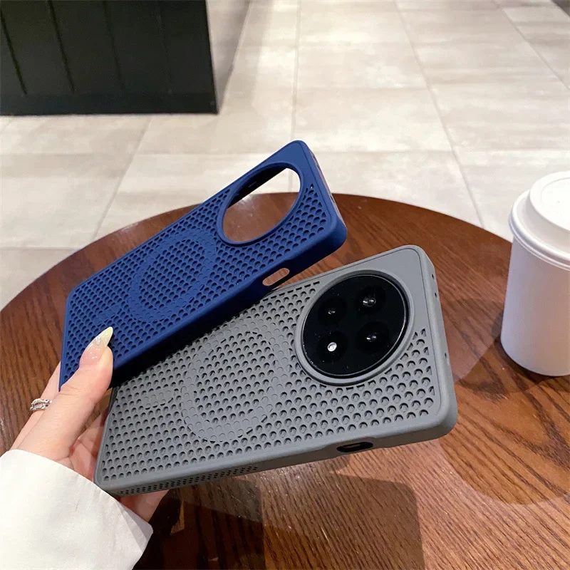 Magnetic Matte Shockproof Case with Heat Dissipation and Soft Bumper Design