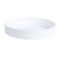 Rotating Non-Slip Turntable Organizer for Kitchen, Bathroom, and Cosmetics (White)