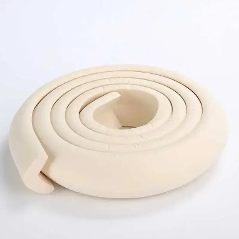 2M Baby Safety Table Edge Protector Anti-collision Soft L-shaped Child Bumper Strips Strip Safety Table Corner Protection Strips silicone table corner protector,table corner protector,table edge protector,furniture anti collision strip