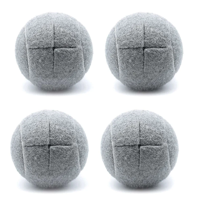 

4 PCS Precut Walker Tennis Ball For Furniture Legs And Floor Protection, Heavy Duty Long Lasting Felt Pad Covering,Grey