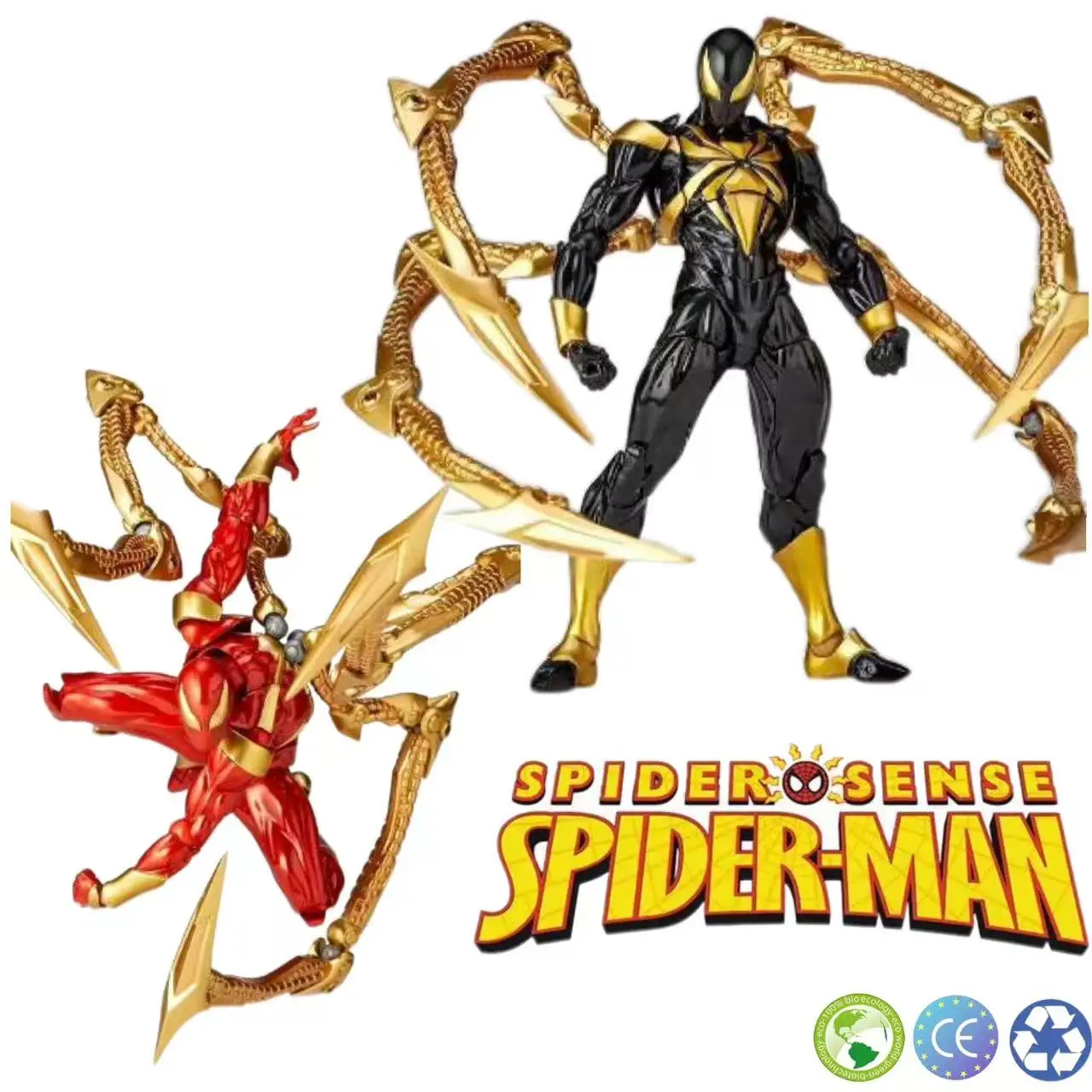 

New Kaiyodo Iron Spiderman Ation Figurine Amazing Yamaguchi Animation Figure Pvc Model Collection Toy Gift For Children