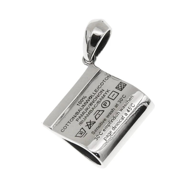 BOCAI-Colgante de libro de Sutra de Loto de plata S990 para hombres y mujeres, gran comunión, Mantra, Shurangama, Mantra, regalo de buena suerte, 100%