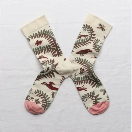 Trendy Personalized Hip Hop Abstract Embroidery Mid-Tube Socks