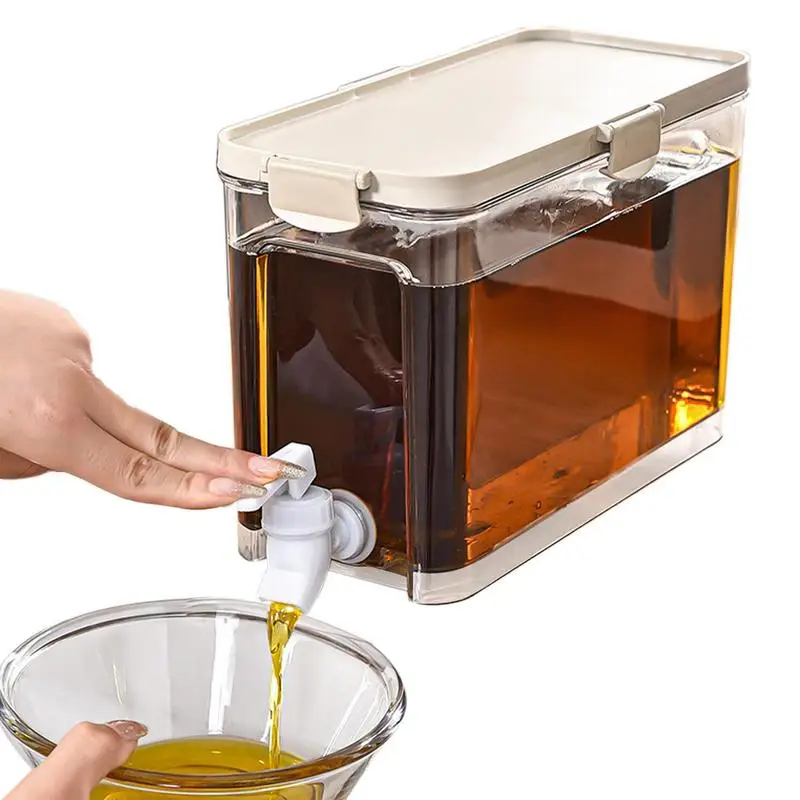 Cold Drink Dispenser Food Grade Portable Transparent Drink Tank