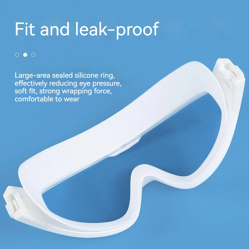 Adults Electroplated Swimming Goggles Large Frame Waterproof Swim Glasses Diving Water Sport Eyewear with Earplug for Men Women 4