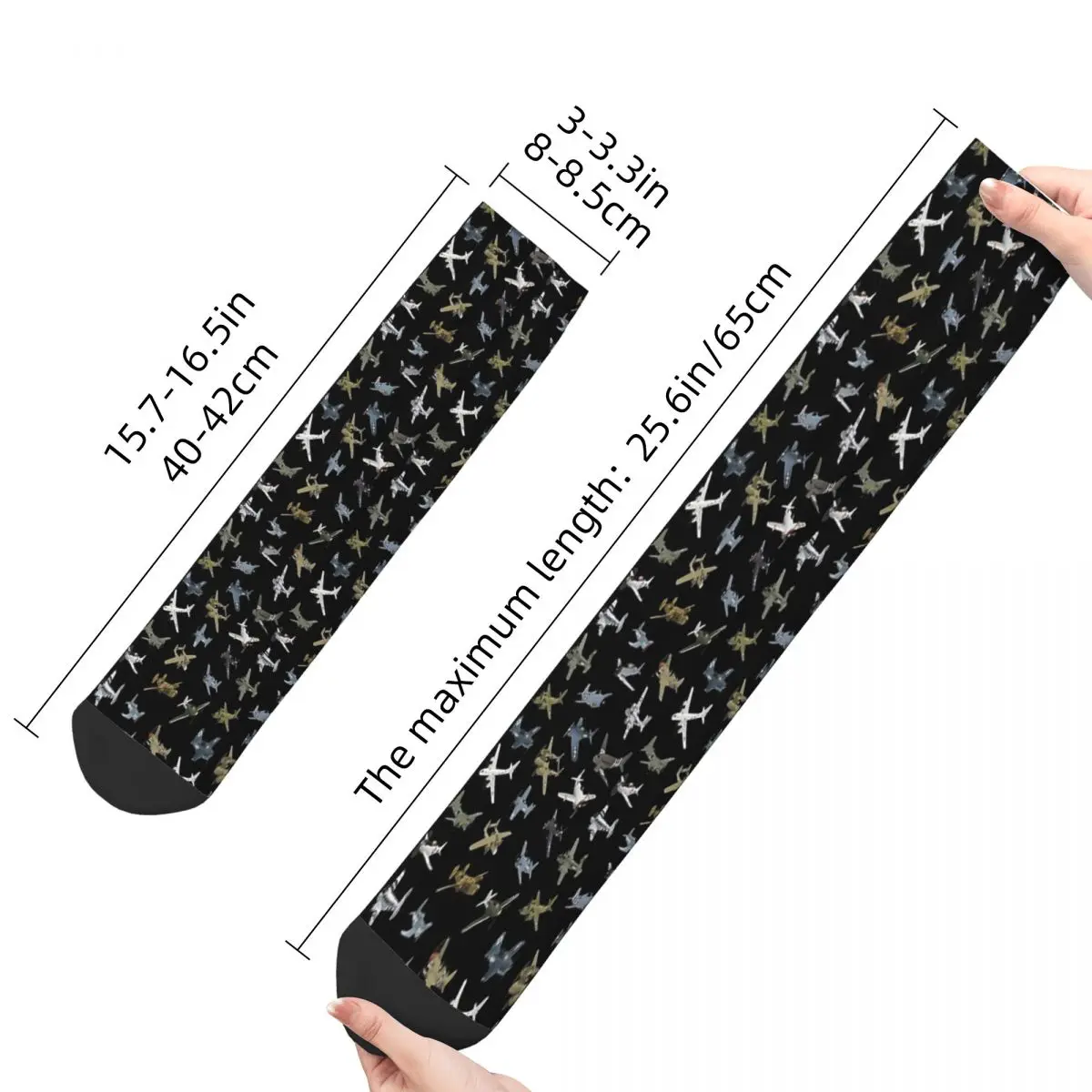 Various American WW2 Airplanes Socks Male Mens Women Spring Stockings Harajuku