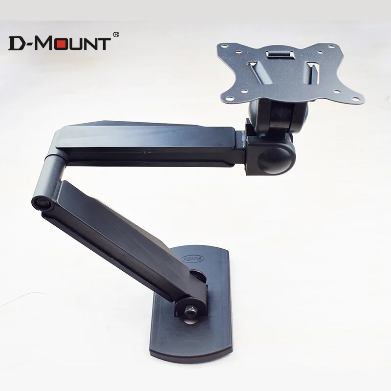 D-MOUNT LCD-500 풀 모션 10-27 평면 패널 LED LCD 디스플레이 TV 벽걸이형 VESA 100*100 75X75 10KG 모니터 홀더 지원