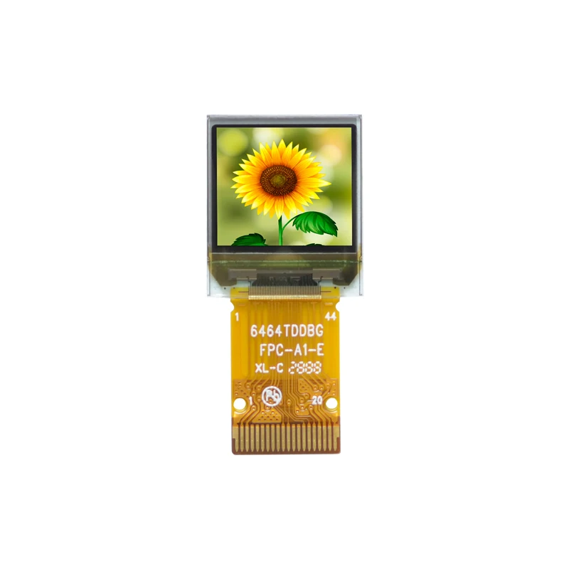 0.6 inch Color OLED Display 64x64 Resolution SSD1357 Driver High-Bright Color Display 20Pin/7Pin