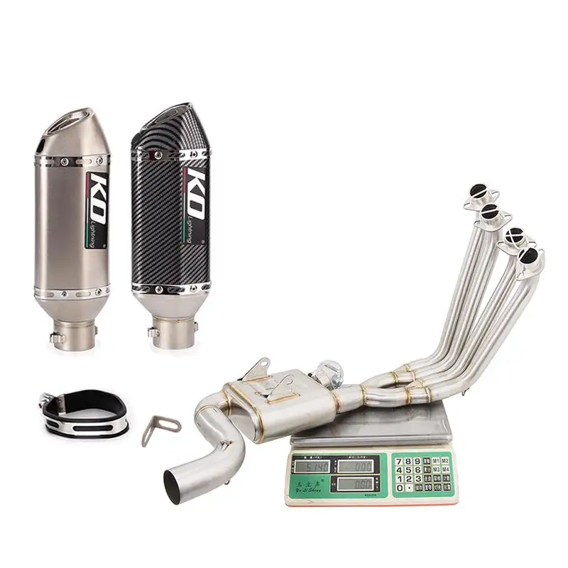 For Honda CB650RF CBR650F 14-23 Motorcycle Exhaust System Muffler Box Side Row Front Header Link Pipe Slip On With DB Killer