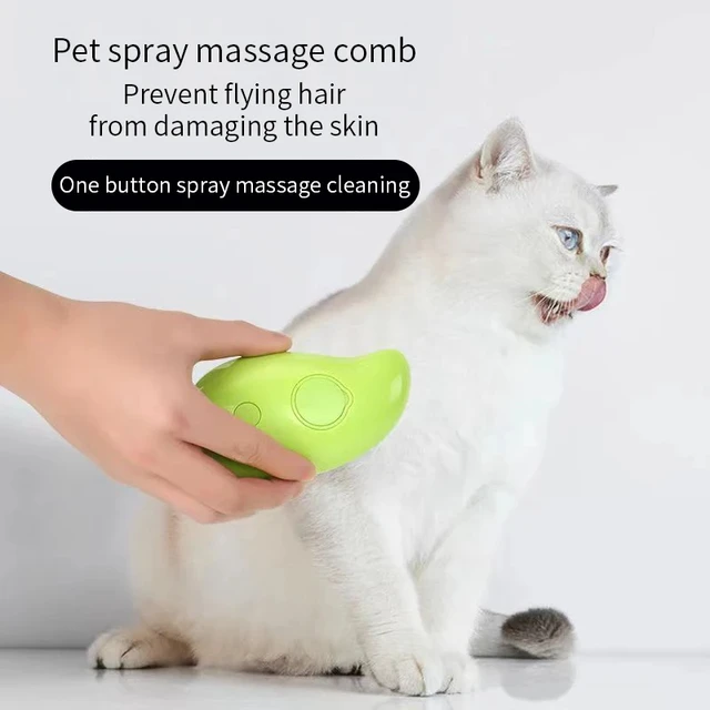 Cepillo de vapor para gatos, peine de aseo para mascotas, peines de  depilación, 3 en 1 - AliExpress