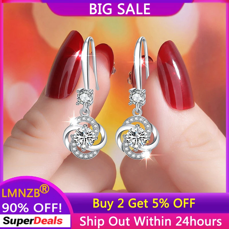 Lmnzb Orecchini Pendenti Eleganti Gioielli In Argento Tibetano Proposta Di San Valentino Fidanzamento Anniversario Di Matrimonio Regalo Di Compleanno