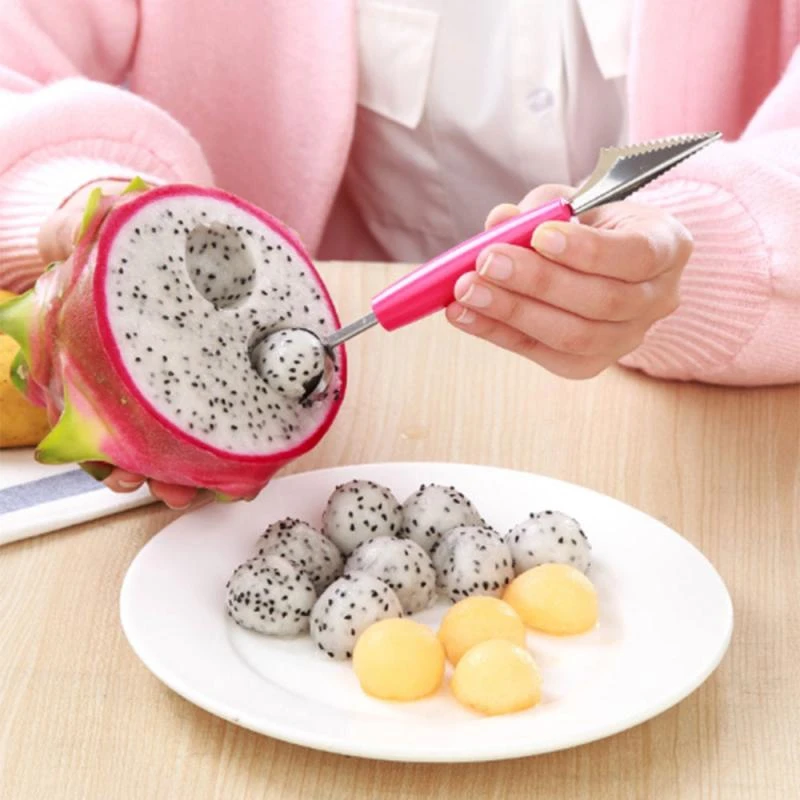 Melon Scoop Melon Baller Multi Function Fruit Carving Knife Watermelon Baller Kitchen Tools