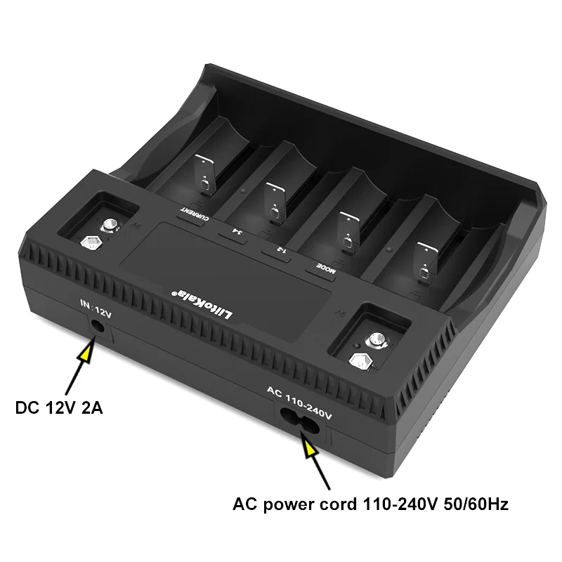 LiitoKala LCD 디스플레이 배터리 충전기, Lii-D4XL 21700, 18650, 3.7V, 리튬 이온, 3.2V, LiFePO4, 1.2V, NiMH/Cd, 26650 26700, 32700 D,