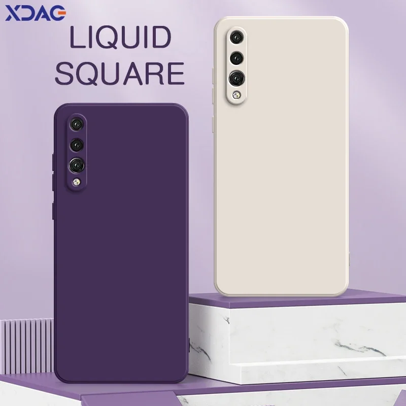 Luxury Square Liquid Cute Phone Case - Soft Silicone Edge Protective Back Cover
