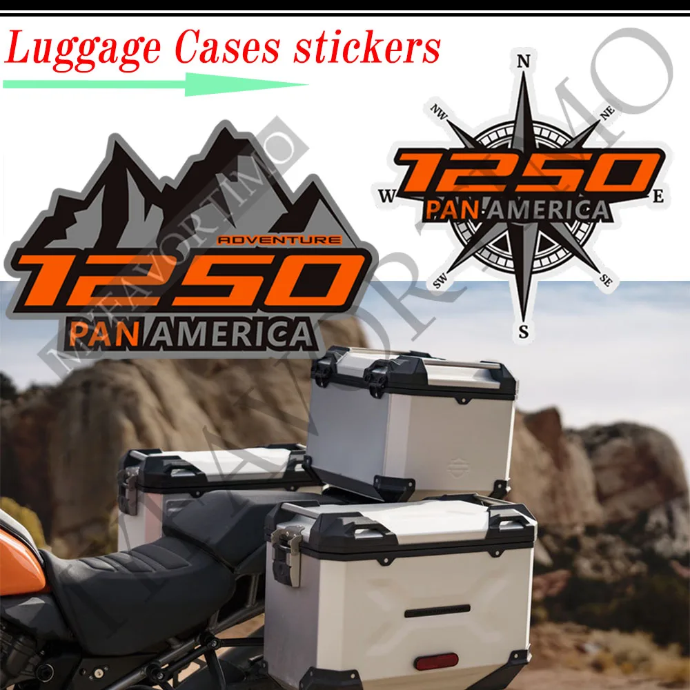 

Motorcycle Stickers Decals Aluminum Luggage Cases For HARLEY Pan America 1250 Trunk Panniers Protector Adventure