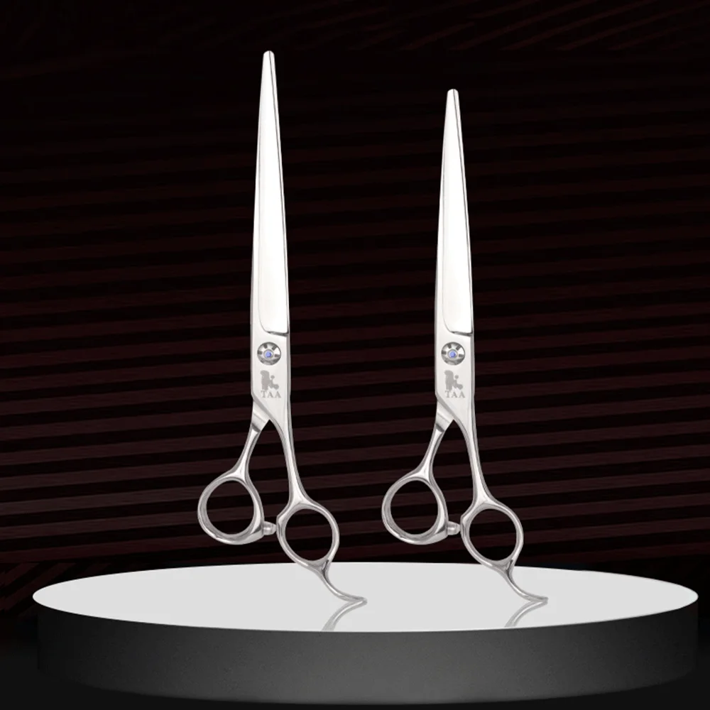 Hair Trimming Scissors Hairdressing Scissors Dog Grooming Scissors Dog Grooming Tool Professional Pet Scissors for Dogs Cat Hairdresser 440C Alloy Steel Clipper Hair Cutter