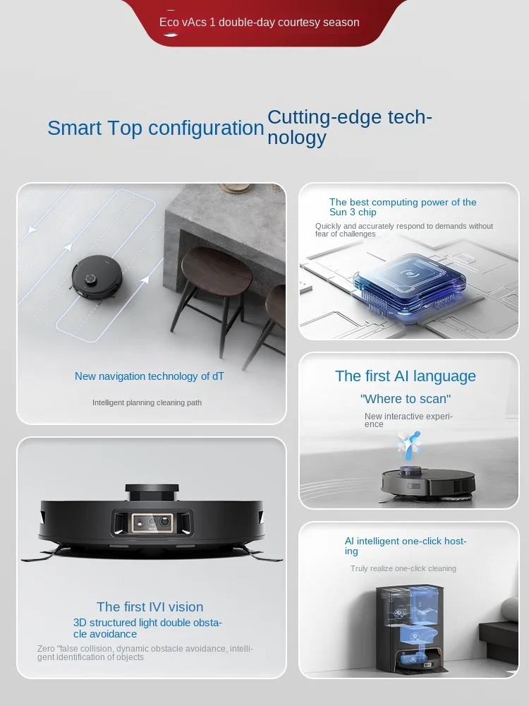 

[New Product] Ecovacs X1S PRO PLUS Sweeping Robot Fully Automatic Hot Water Washing, Mopping, Cleaning, and Drying