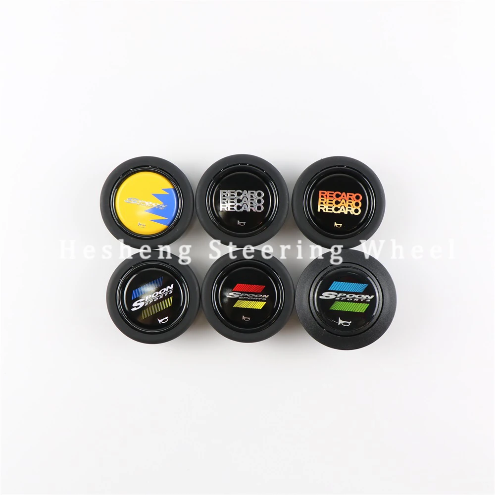 

SPOON SPORTS RECARO Steering Wheel Horn Cover Knob Bottons Horn Hoon Car Racing