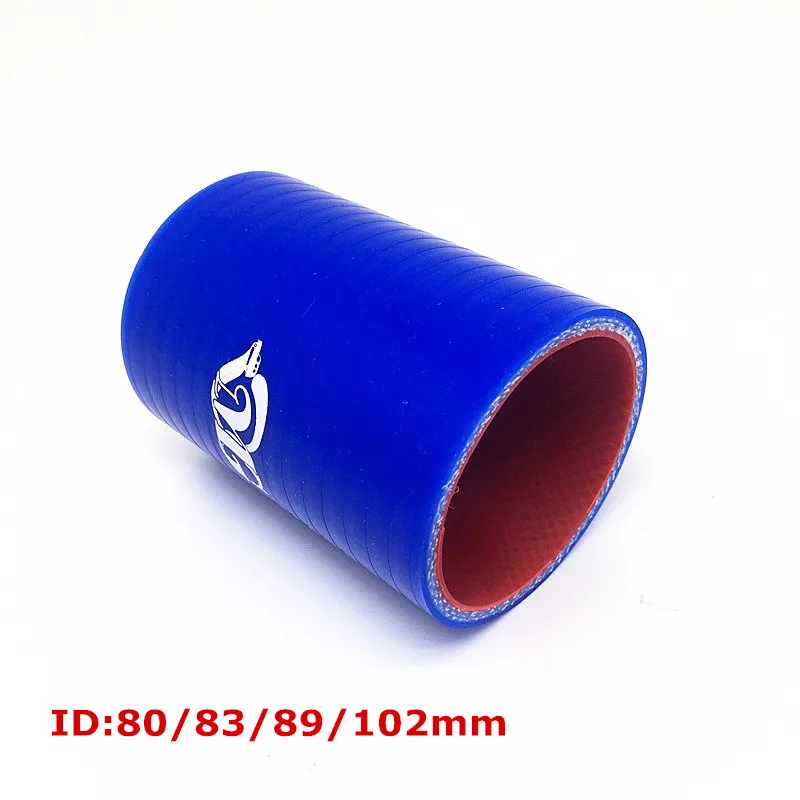 

0 Degree 80mm 83mm 89mm 102mm 3.25" 3.5" 4" Silicone Tubing Hose Intercooler Turbo Intake Pipe Coupler Hose Length 76mm