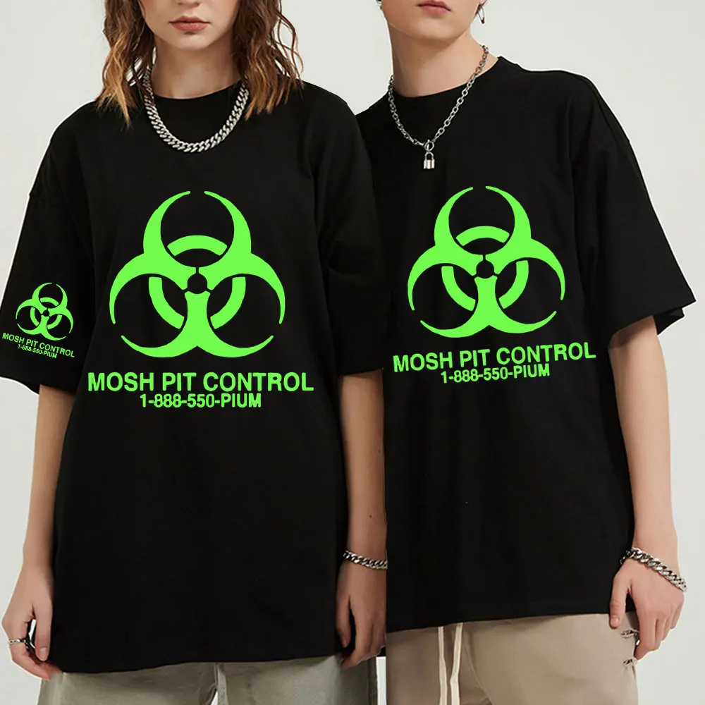 Homixide Gang Mosh Pit Control T-shirt Playboi Carti Opium Merch T-shirt HXG T-shirts Männer Frauen Hip Hop Übergroßen Baumwolle T Shirts