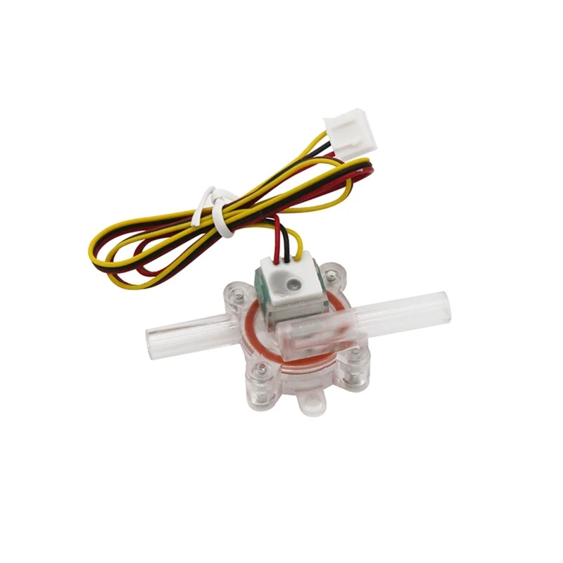 Medidor Caudal Agua Sensor De Flujo De Agua YF-S301 - Efecto Hall, Rango 0.3 -10L/min, Con Tubo De Silicona Sensor Flujo 0.3-10L Min