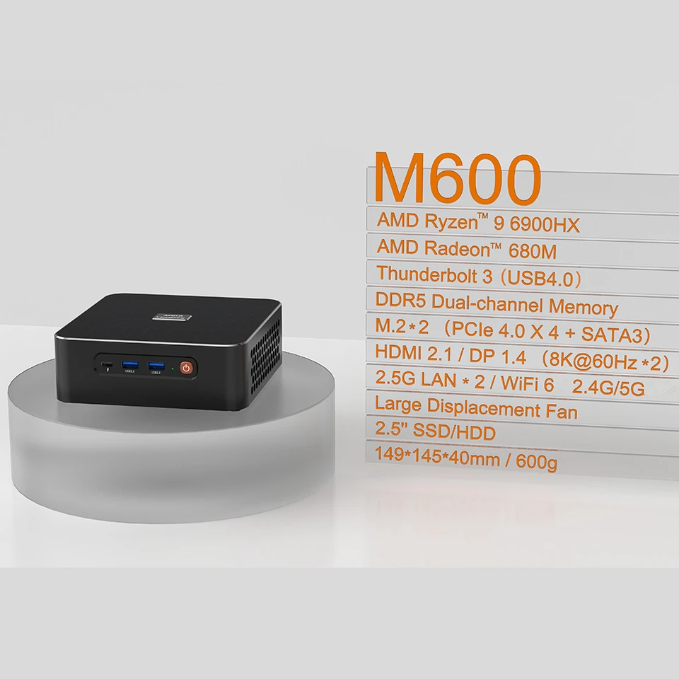 ミニPCゲーミングAMDRZEN9/Windows 10/Mini PC,HD 2023/7840 W