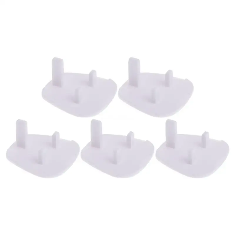 

5pcs White UK Power Socket Electrical Outlet Baby Safety Guard for Protection Anti Electric Shock Plugs Protector Cover