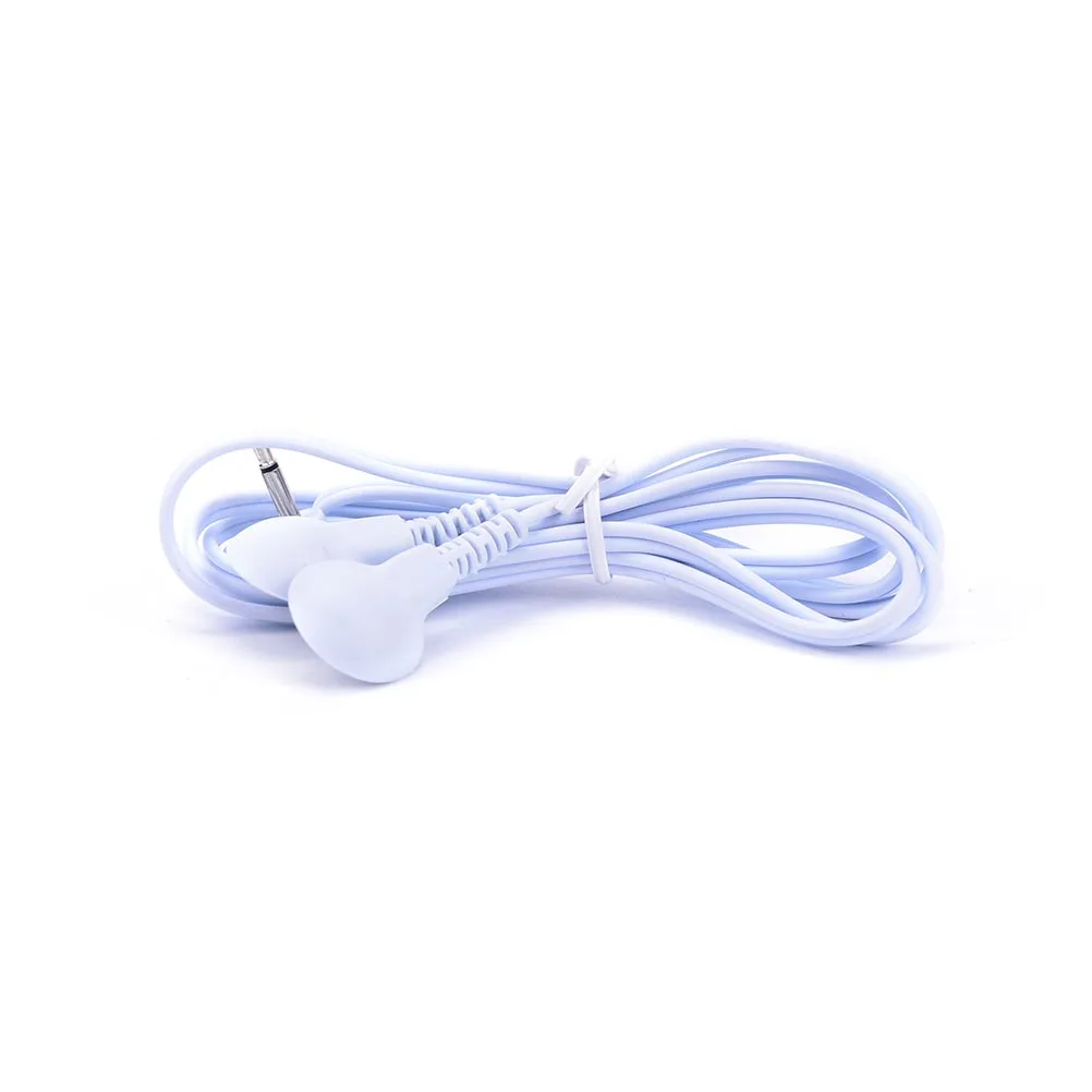 

1 Pcs Portable 3.5mm 2 Button 2 In 1 Electrode Lead Wires Connecting Cables For Therapy Machine