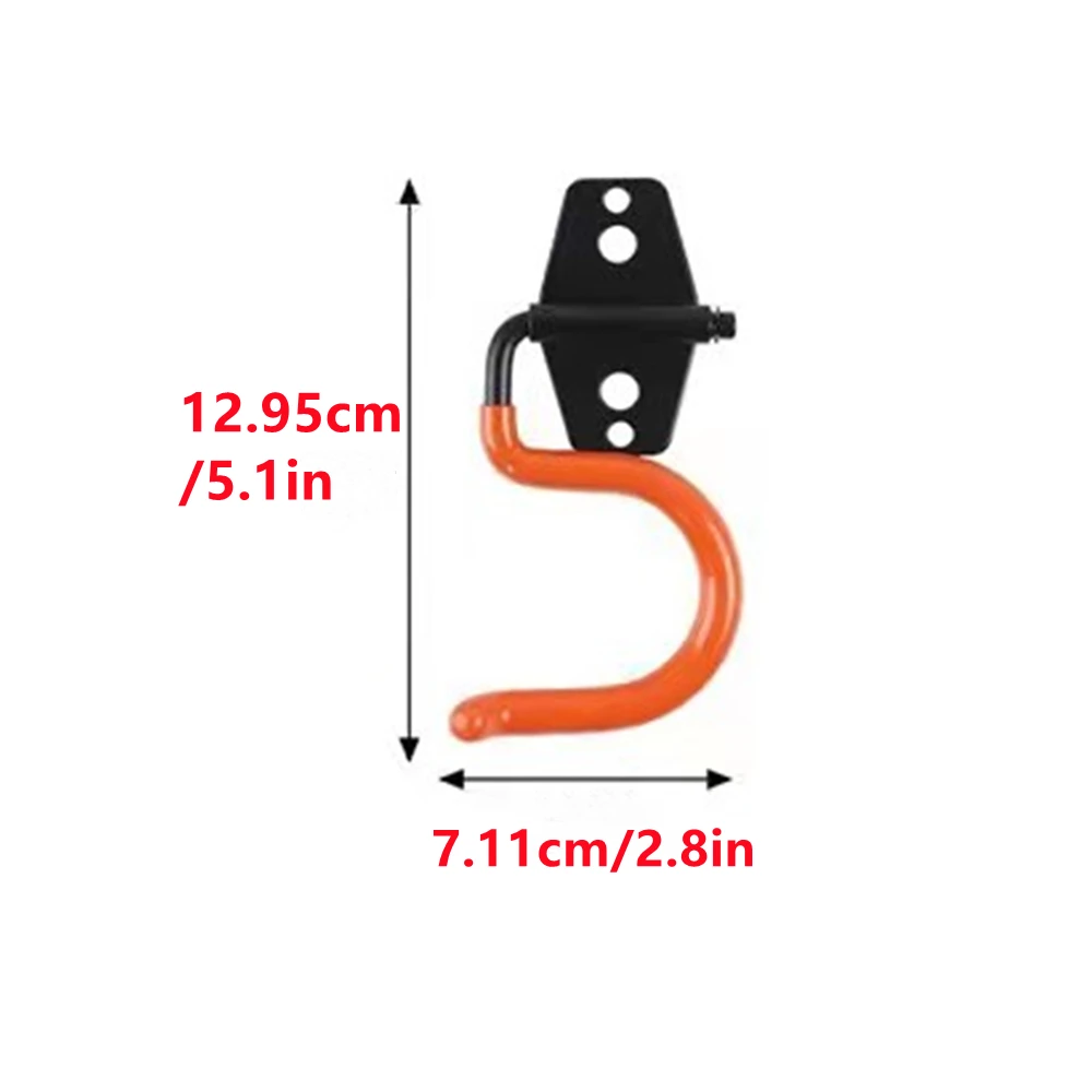 Heavy Duty Wall Mount Garage and Garden Tool Organizer with Anti-Slip Metal Hooks