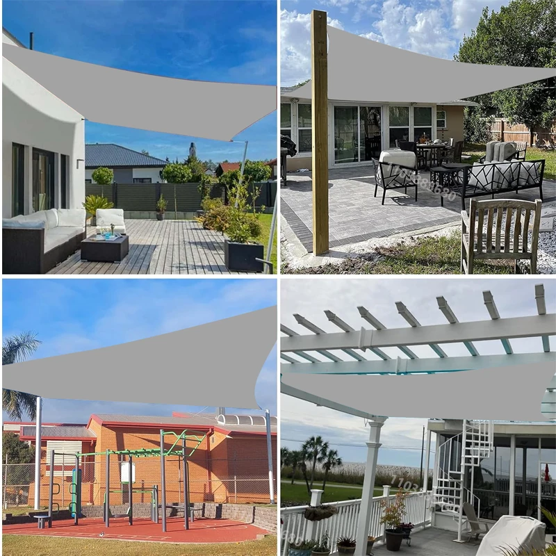Outdoor Waterproof Sun Shade Rectangular Sun Shade Garden Canopy Courtyard Swimming Beach Car Awning sun shade sail camping canopy