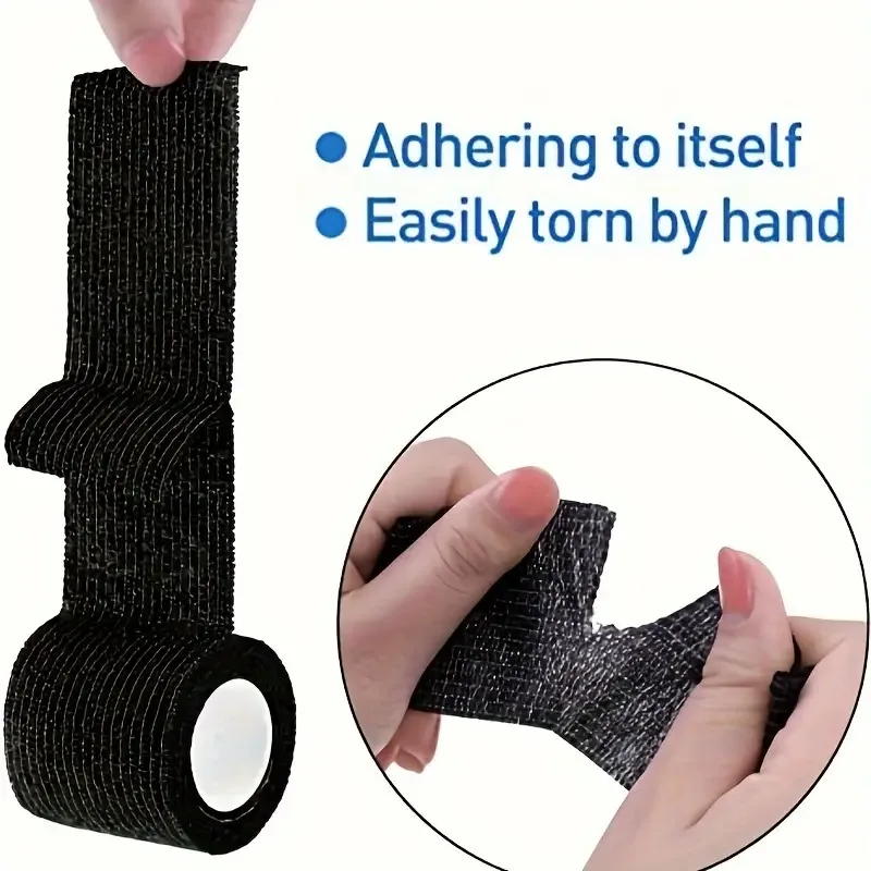 Elastic Bandage 6/12/24 Rolls Elastic Self Adhesive Bandage Wrap Breathable Flexible Fabric Non Woven Cohesive Bandage Medical First Aid Tape