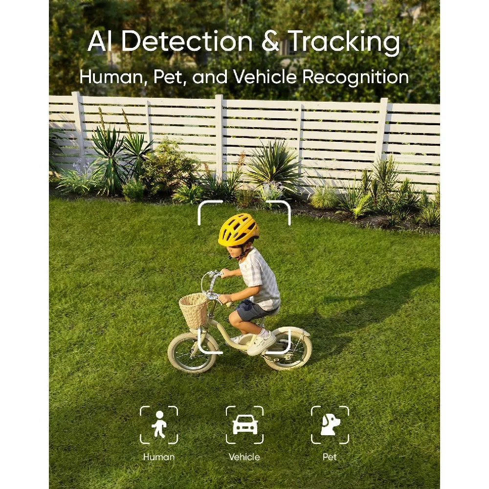 New 4K Camera Floodlight Camera Wired Security Camera Outdoor 360° PTZ 24/7 Recording 2.4G/5G Wi-Fi Motion Detection Compatible 3